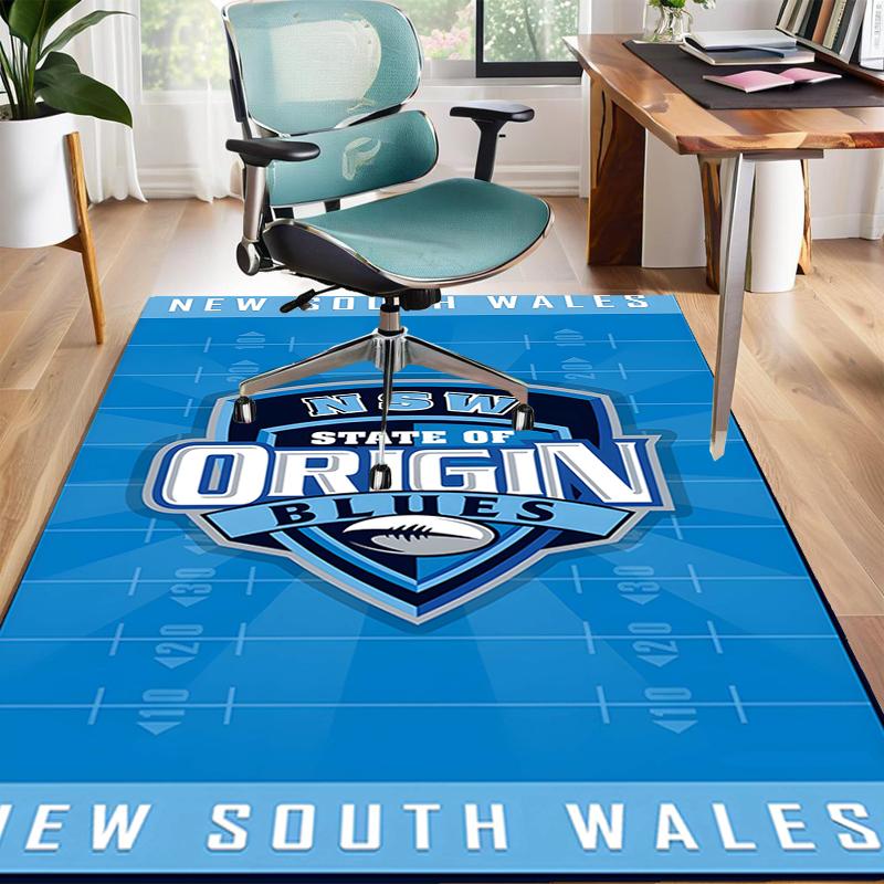 1pc Football Team Design Area Rug - Non-Slip, Soft & Cozy Floor Mat for Living Room, Bedroom, Office - Indoor/Outdoor Decorative Carpet