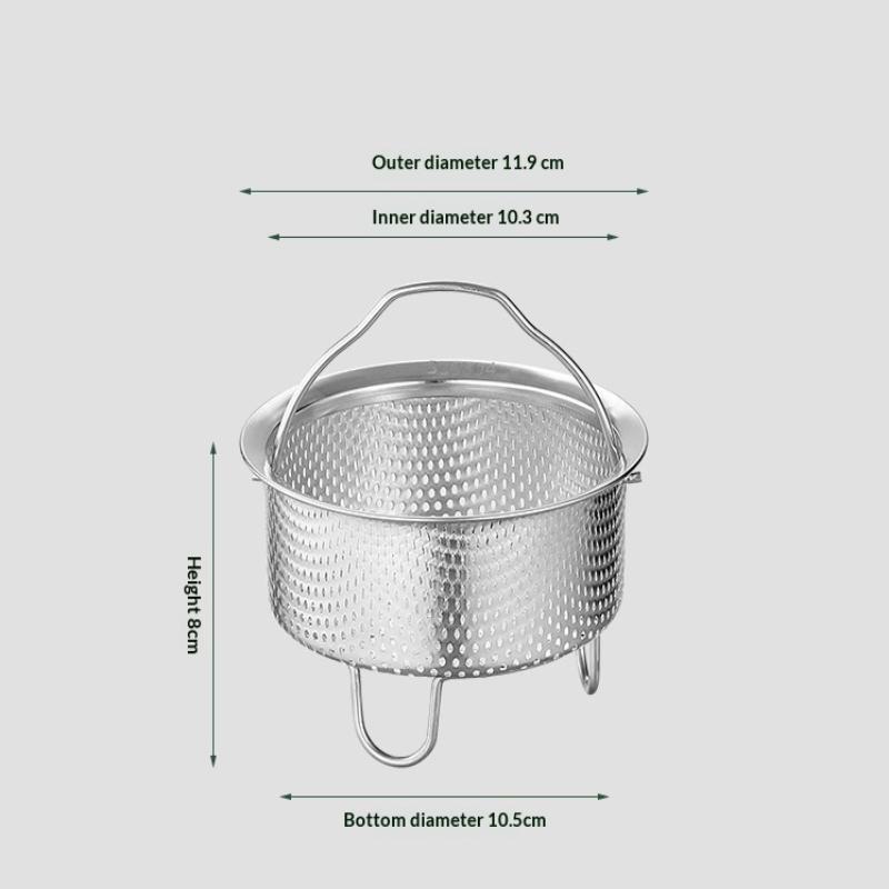 Uniwersalny koszyk do gotowania na parze ze stali nierdzewnej 304 klasy spożywczej Wkład do szybkowaru/Instant Pot Bezpieczny do mycia w zmywarce Wielofunkcyjny