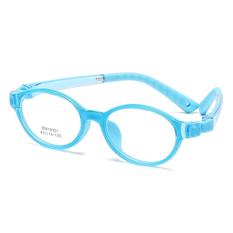 Baby Kids Oval Glasses 3-6 Years Anti Blue Light Glasses Frame Boys Girls Prescription Myopic Hyperopia Graduated Glasses