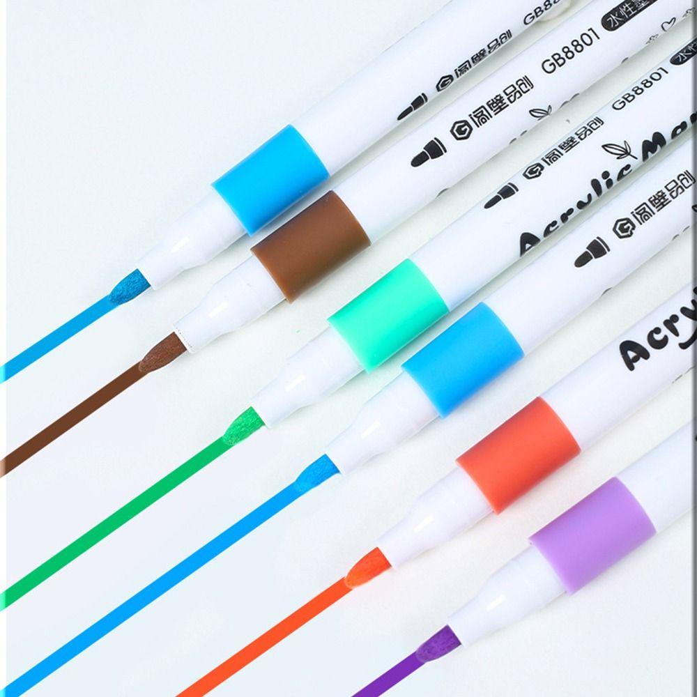 Soft Tip Acrylic Marker Pen Set Fine Nib Child Painting Graffiti Pens  Drawing Sketching