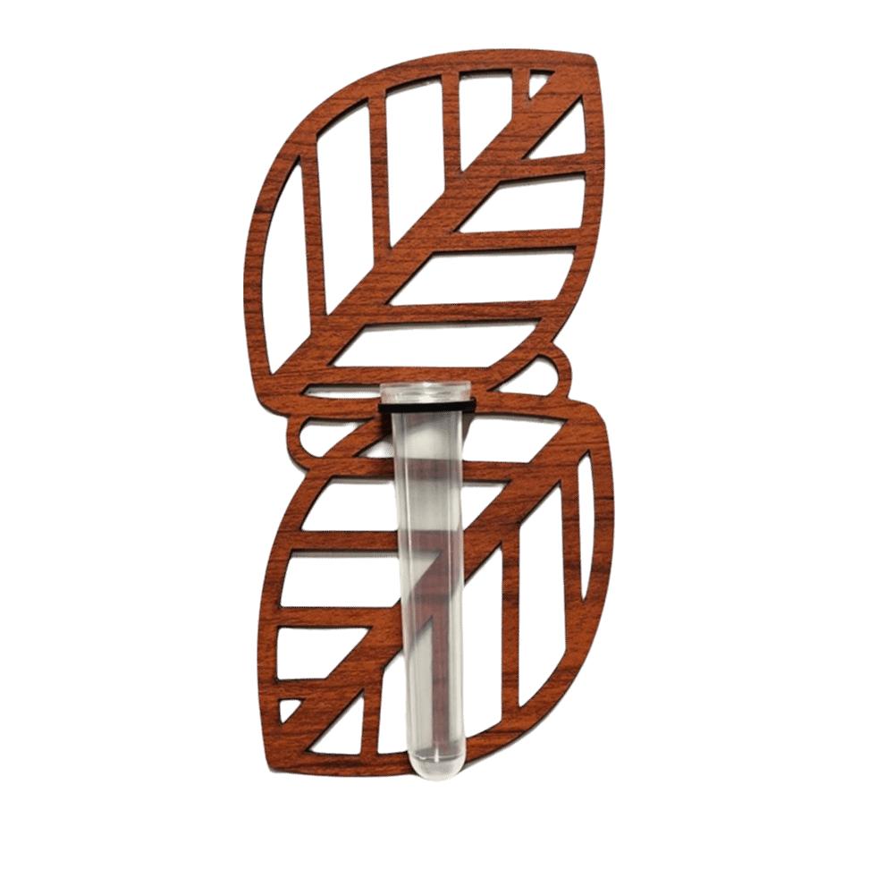 Home Ornaments Hydroponic Planter Shelf Wooden Flower Pot Flower Holder Wall Decoration Indoor Use