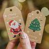 Thickened Santa Claus Christmas Hang Tags - Gift Decoration Cards