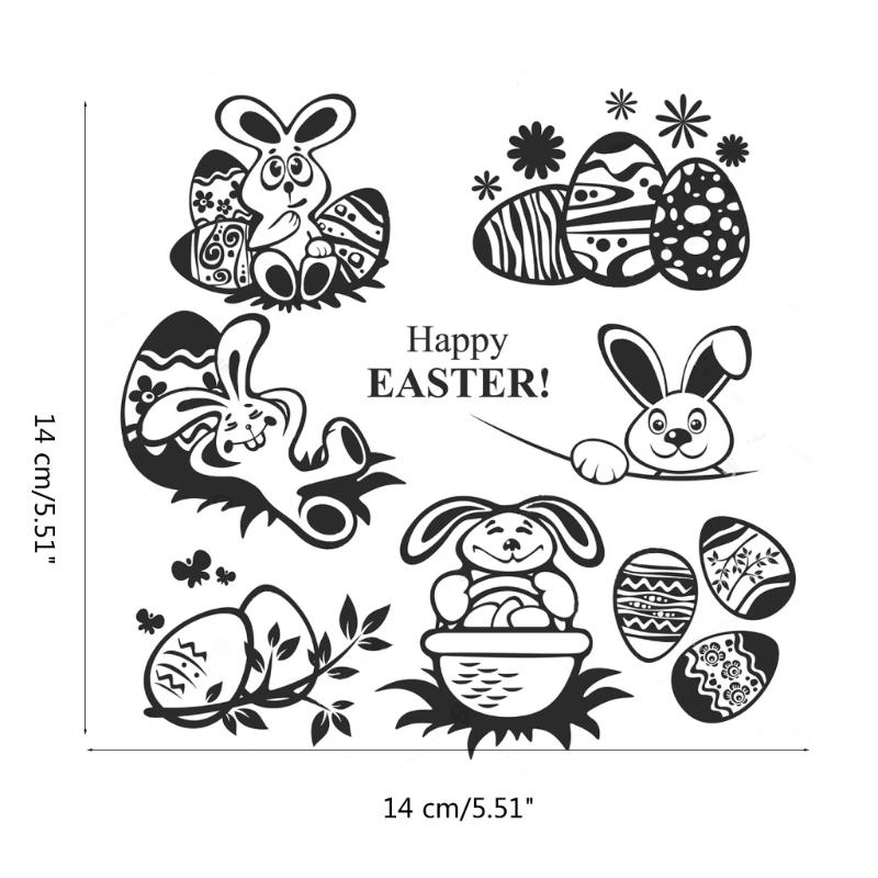 Osterhase Eier Klarer Silikonstempel für DIY Einladungskarte Scrapbooking Papierhandwerk Gummistempel Handgemachtes Journal