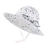 Baby Girl Sun Hat Summer Beach Hats Toddler Infant with Wide Brim Strap Outdoor Bucket Hat