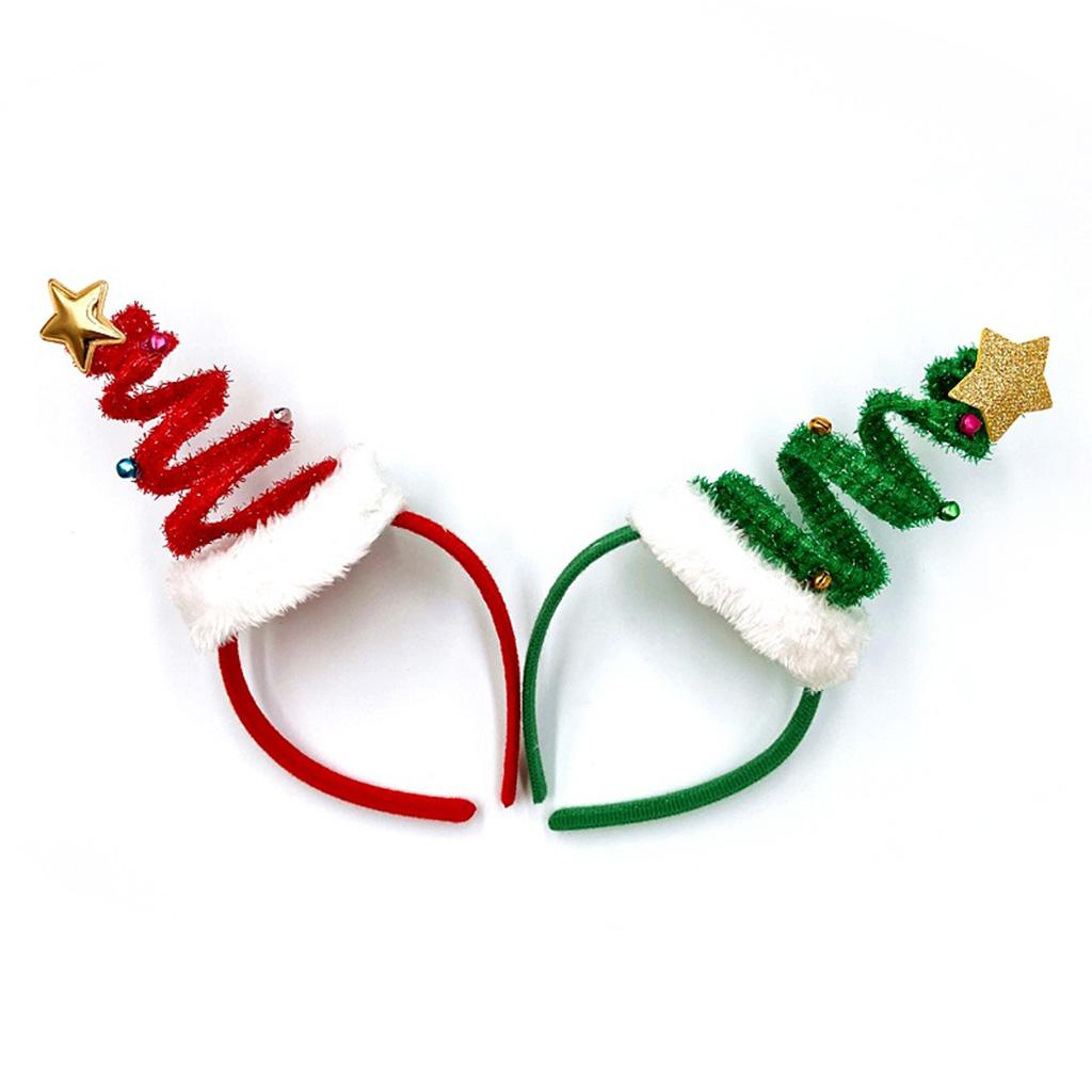 Creative Xmas Headbands Christmas Tree Hair Bands Cute Holiday Party Props