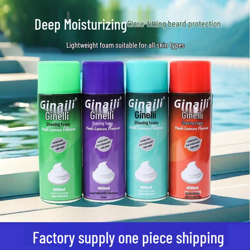 Jilunli 200ml Handmade Shaving Foam – Softens Beard Shaving Gel & Cream
