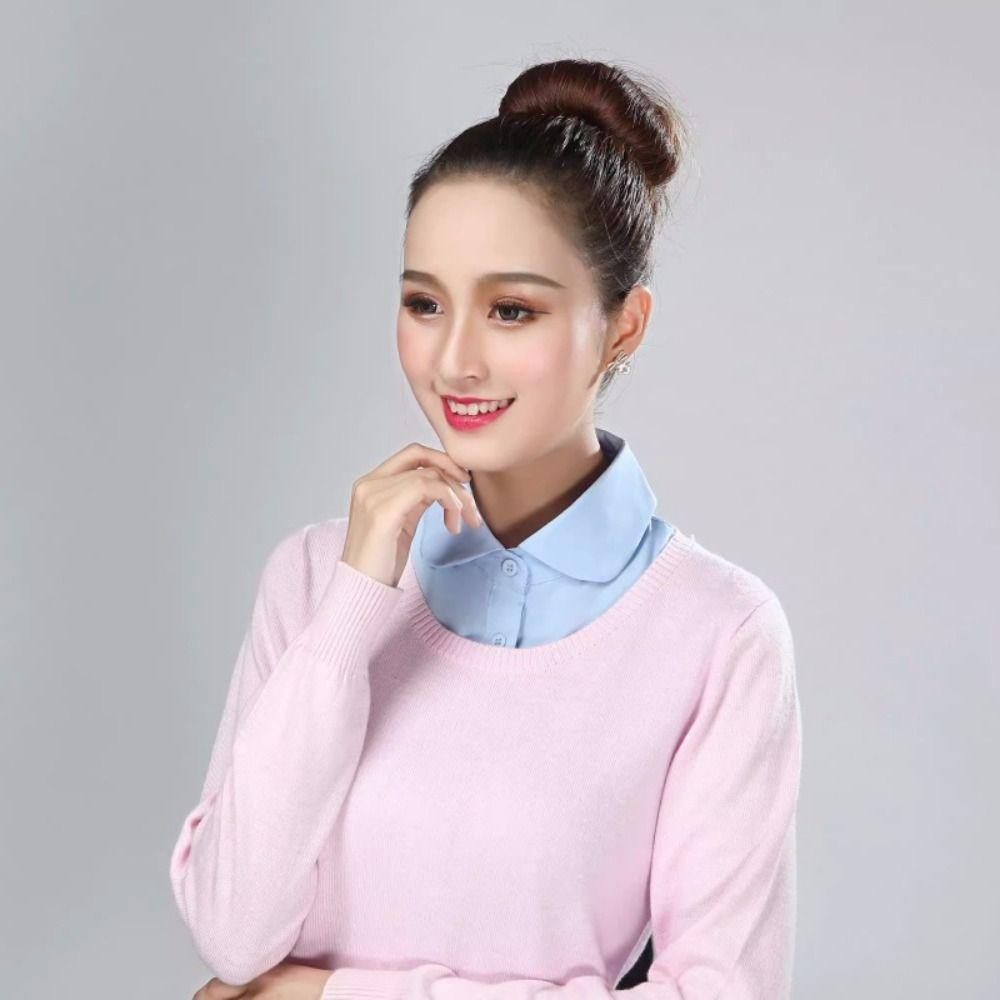 Black Fake Collar White Adjustable Neckline Elegant False Blouse Collar Clothes Decoration