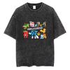 Italian Brainrot Funny Meme Washed Vintage T-shirt Six Seven 67 Number Tshirt Men Women Casual Fashion Oversized Crewneck Tees