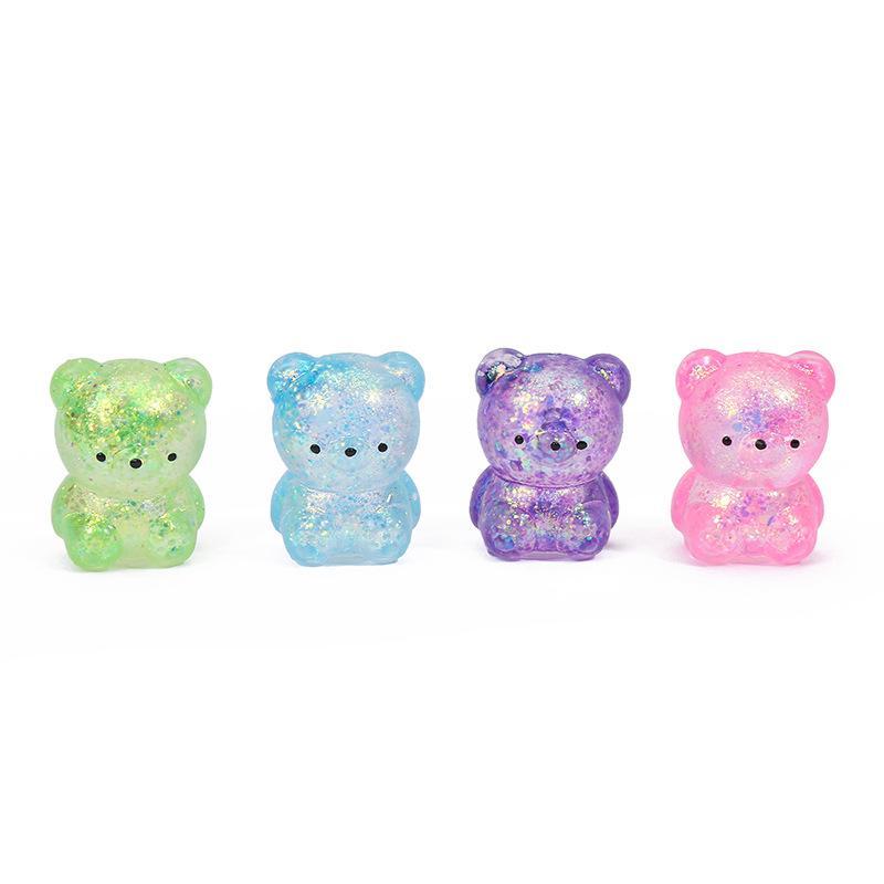 1Pcs Mixed Colors Maltose Candy Bear Ball Slow Rise Slow Rebound Stress Relief Soft Fluffy Kawaii Gift