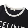 Celine Excellent Condition CELINE PARIS Cotton Ringer T-shirt, Women's, Black and White, Size XS, 2X872671Q.38W Tops XS Black WhiteUsed