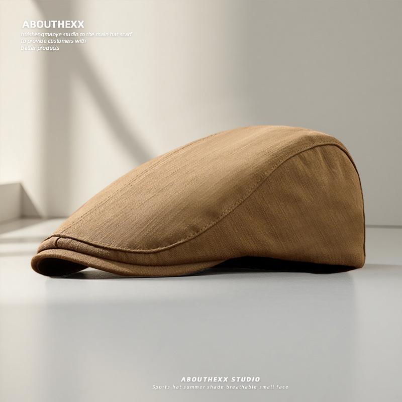 

Японские ретро кепки для мужчин и женщин Новые кепки газетчика с утиным козырьком Кепки с большой головой, чтобы подчеркнуть лицо Маленькие кепки Бейли в тренде M（56-58cm）