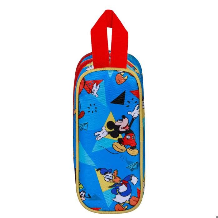 Trousse Double 3D - Disney Mickey Mouse Scooter - Bleu - Taille Unique