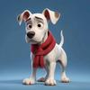 2D Acrylic Dog Hanging Decoration Car Rearview Mirror Puppy Hanging Ornament Bag Purse Charm Pendant Car Interior Accessory