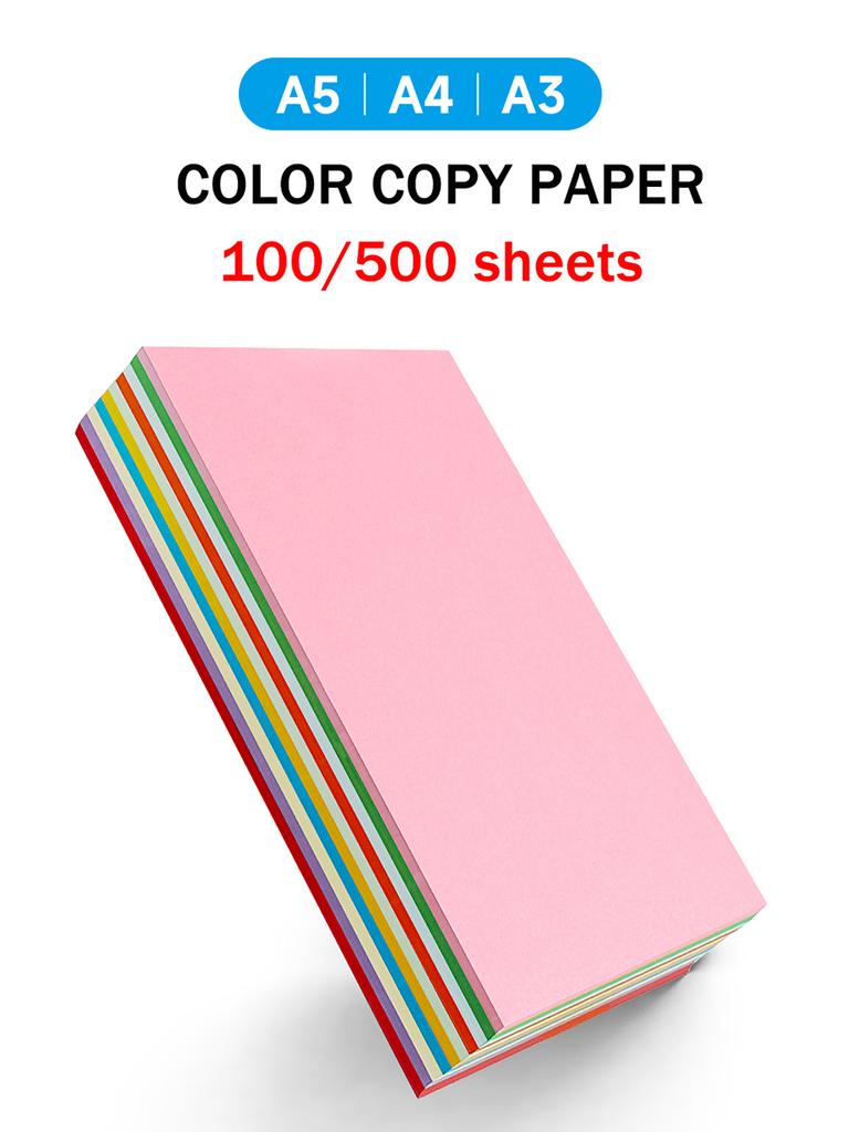 Mandik Color Copy Paper Office Printing 70g 80g 100 Sheets One Pack Wood Pulp Copy Paper