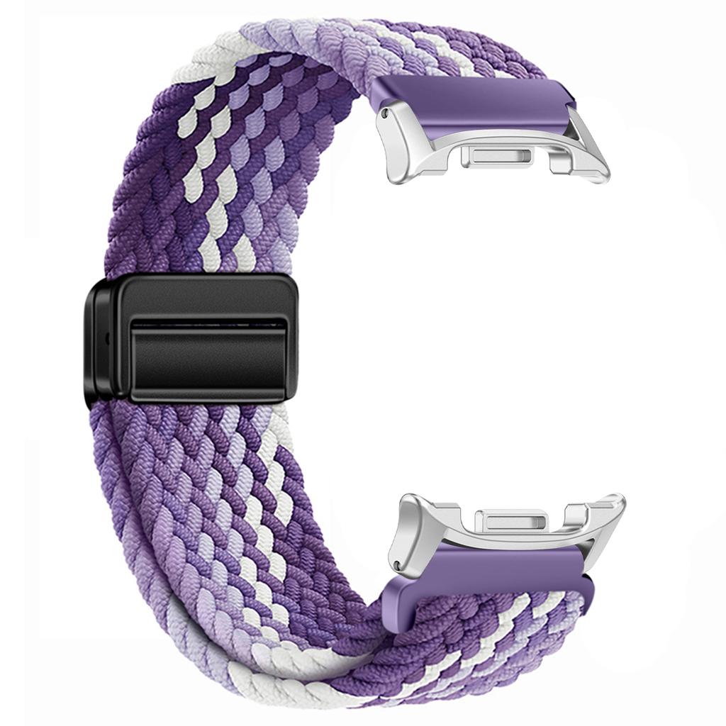 Braided Nylon Band for Samsung Galaxy Watch 8/8 Classic 46mm Magnetic Buckle for Galaxy Ultra 2025/7 47mm Colorful Sport Strap