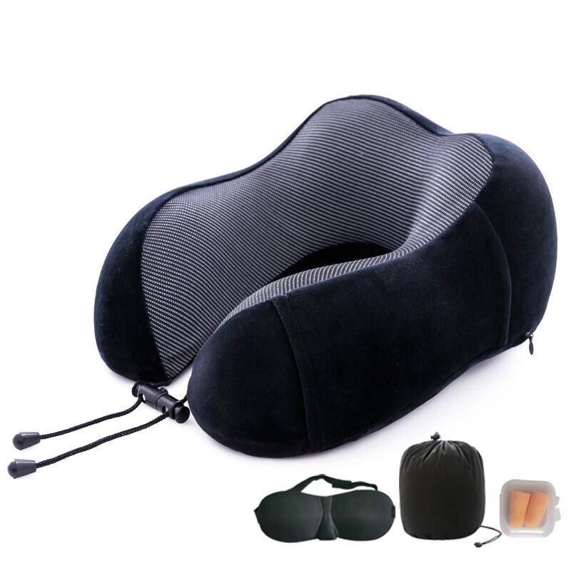 Feitule Memory Foam U-shaped Travel Pillow Set