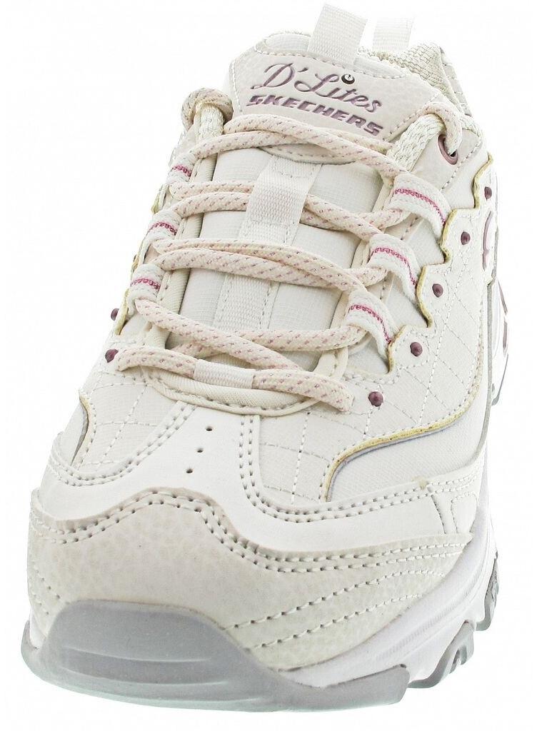 Skechers D'Lites Women White/lavender Sneakers