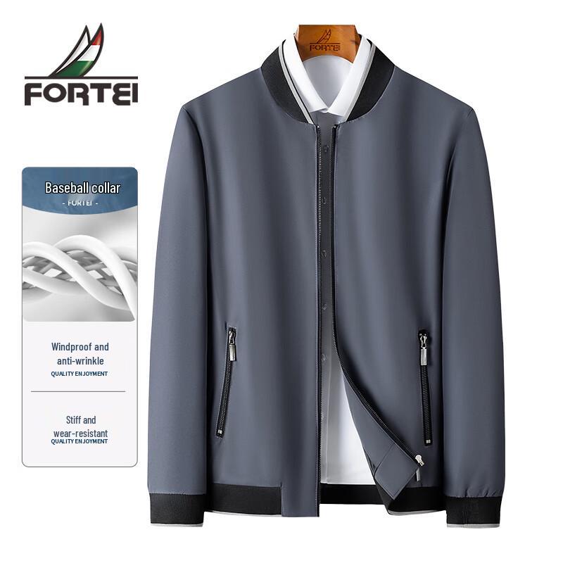 

FORTEI Men s Windproof Warm Baseball Collar Jacket 2XL