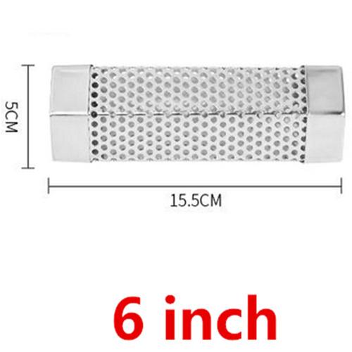 Stainless Steel BBQ Smoker Grill Tube Perforated Mesh Smoker Tube Filter Gadget Generator Pellet Smoking BBQ Accessories Tools