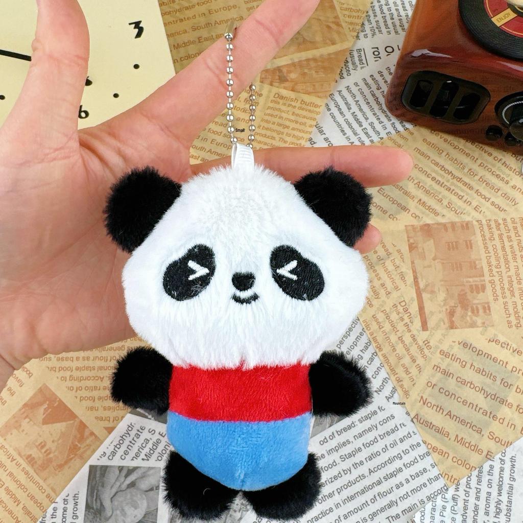 Mini Panda Plush Keychain Doll