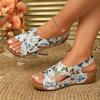 Fashion Ladies Shoes 2025 Summer Outdoor Casual Women's Sandals Open Toe Plus Size Daily Light Comfortable Beach Platform Wedge Sandals