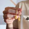 Vintage Exquisite Diamonds Inlaid Gourd Earrings for Women Exquisite Autumn and Winter Style Classic Earring Banquet