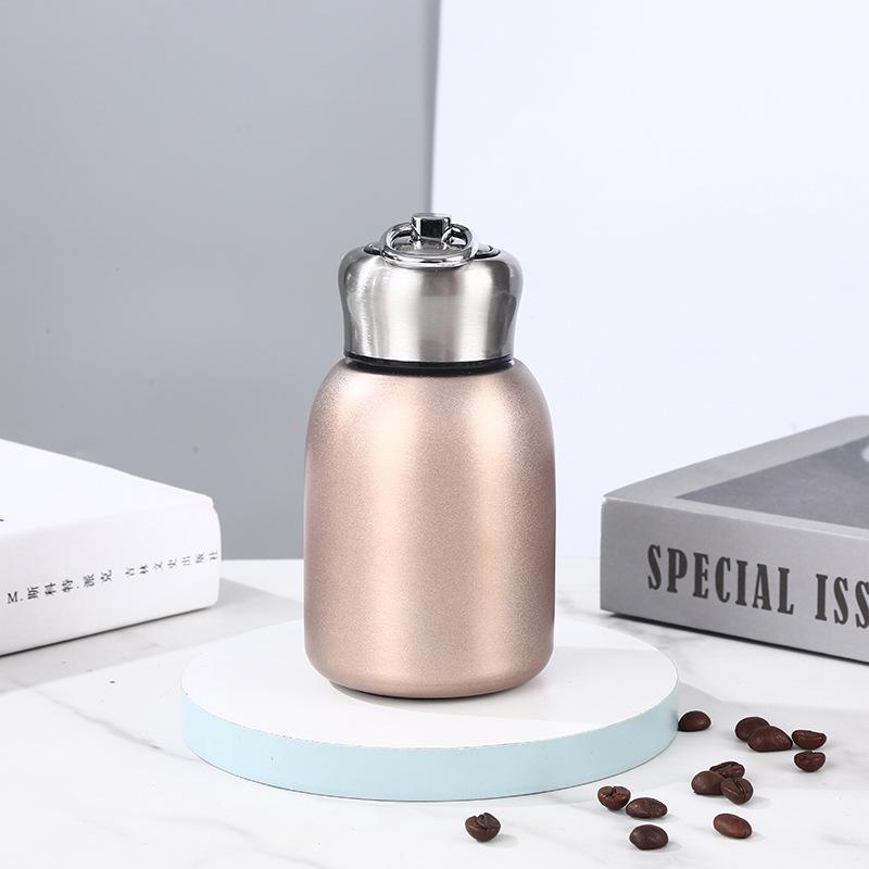 

Кубок Мини-кольцо Кружка из нержавеющей стали 304 Студенческая пухлая портативная чашка 300ml