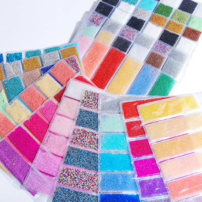 Nail Decor Elf Beads Various Colors Women 6-Piece Pack Nail Micro Beads Nail Accessories