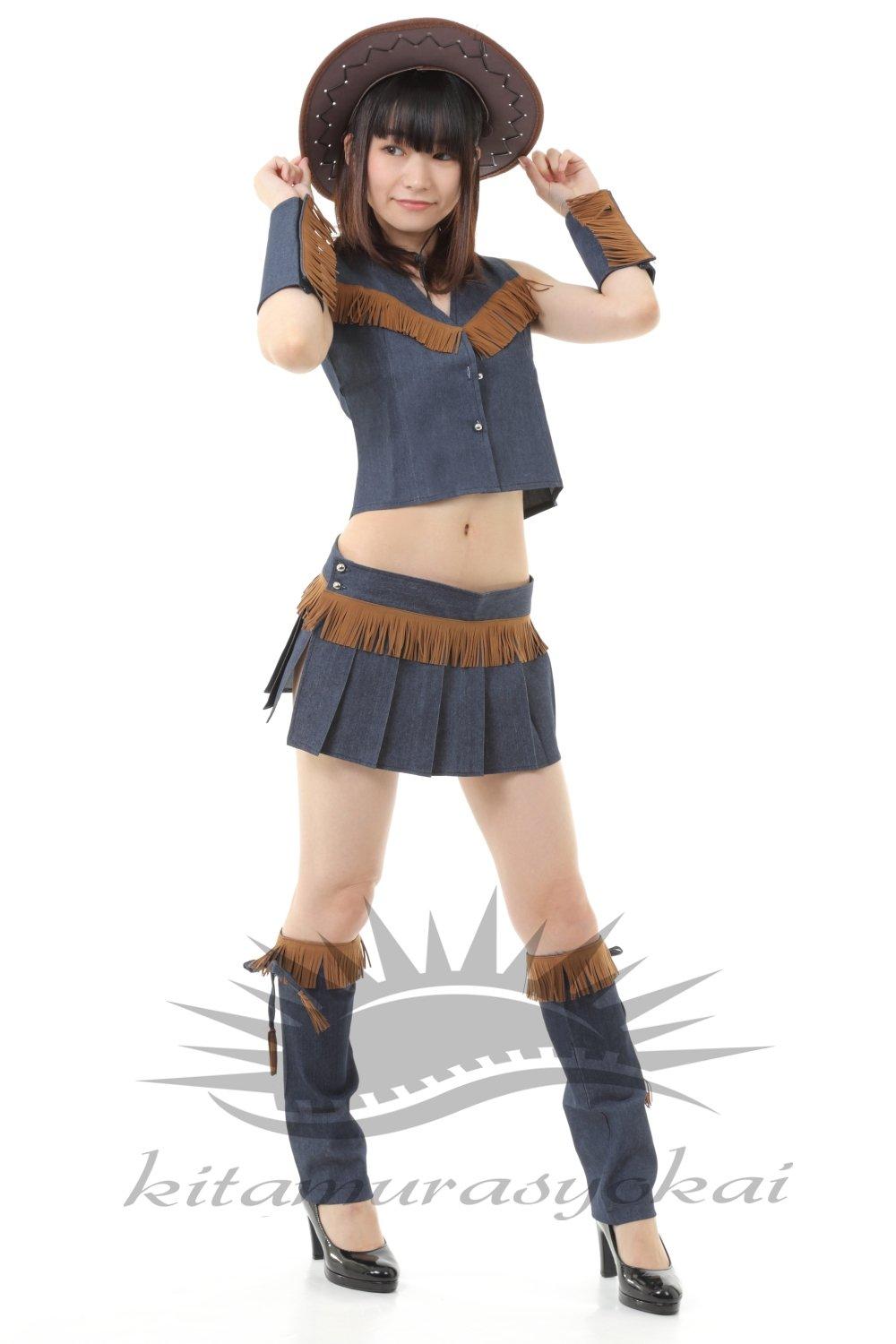 

Костюм ковбойши косплей Kitamurasyokai в сексуальном западном стиле для женщин, шляпа на десять галлонов,