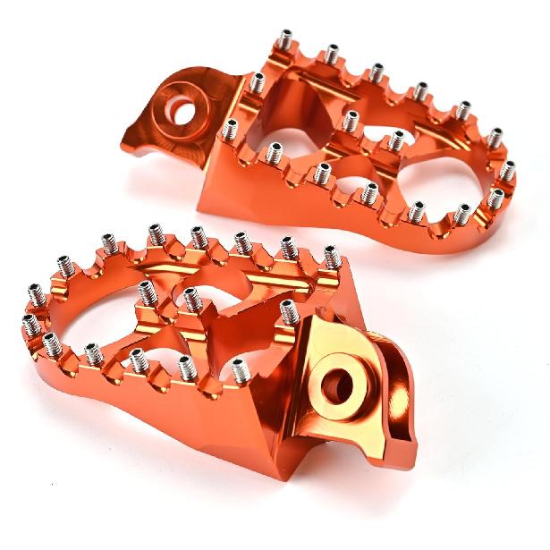 Orange Foot Pegs Enlarge Footpegs Compatible with KTM 390 Adventure 2020 2021 2022 2023,390 Adventure Accessories