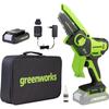 Chainsaw - Greenworks - 24v Mini - 10 Cm - Cordless Battery - 1.25 Kg