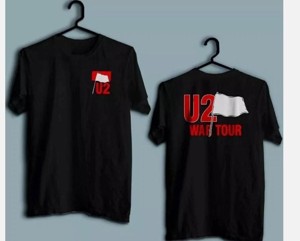 The U2 War Tour Music Band Unisex Black T-Shirt