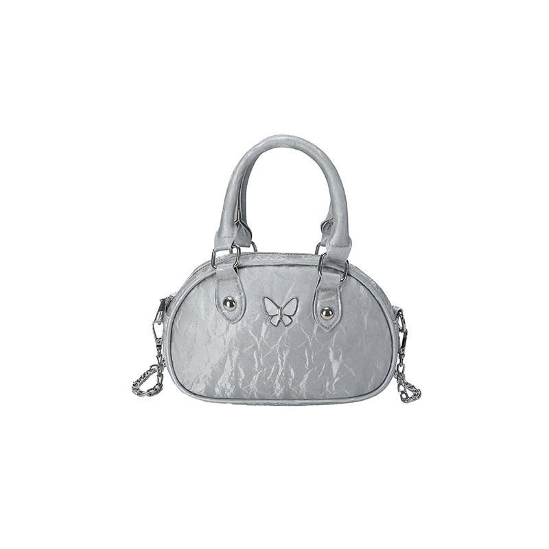 Fashionable Minimalist Small Round Bag For Women With Trendy Street Style And Soft Pu Material