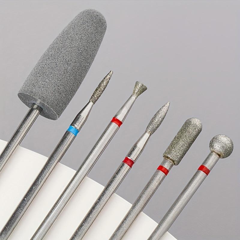 6 Pcs Diamond Milling Cutters For Manicure Carbide Nail Drill Bits Removing Dead Skin On The Edge Of The Nail Tool