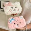 Plush Plush Pencil Case Bear Pencil Pouch Multi-Purpose Fluffy Animal Pen Bag  School Supplies