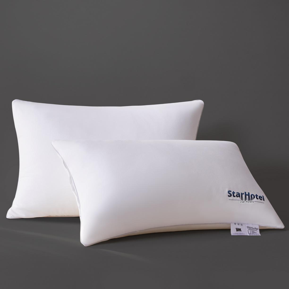 Star Hotel Neck Support Dorm Pillow with Pillowcase - Single One Pillow