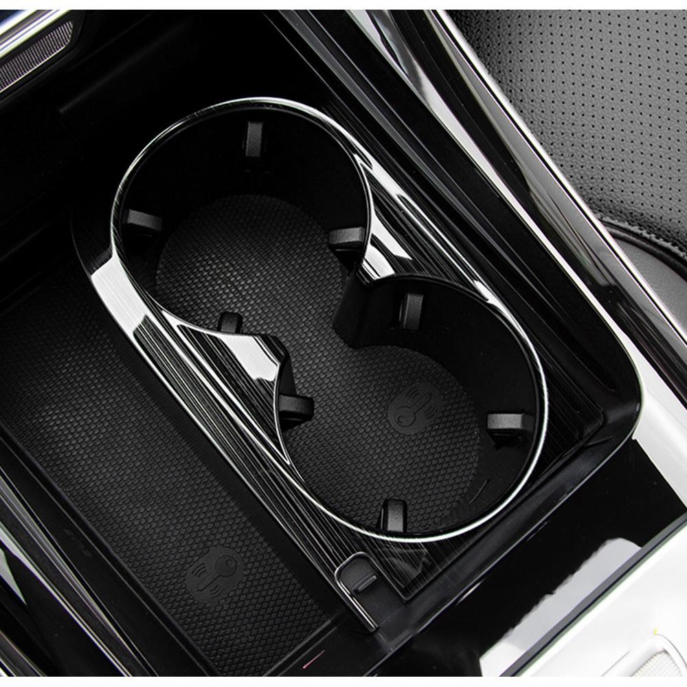 For Mercedes Benz C Class W206 C200 C260 C300 2024 2024 Car Center Console Storage Box Water Cup Holder Frame Cover Trim Sticker