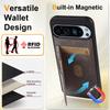 Leather Case For Google Pixel 8 8pro 8A 9 9pro 9A 10 10pro Pro XL Pixel10 Case Card Slots Cards Holder Kickstand Phone Case