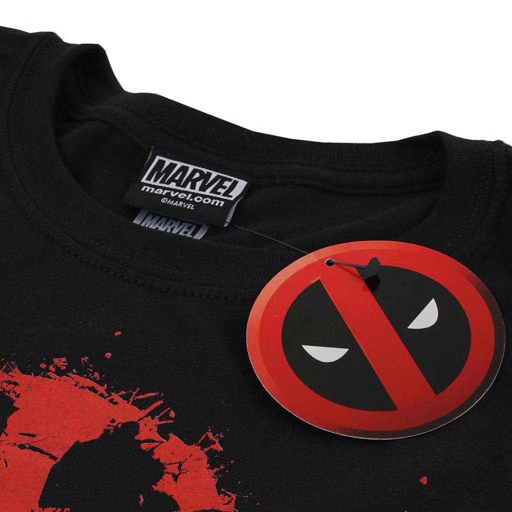 Marvel Unisex Adult Deadpool Splat T-Shirt