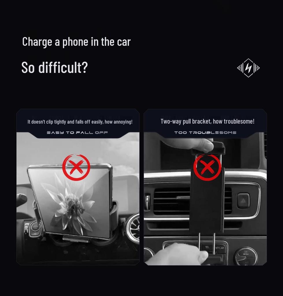 KC Dual Coil Kabelloses Autoladegerät für Huawei und Samsung ZFold6