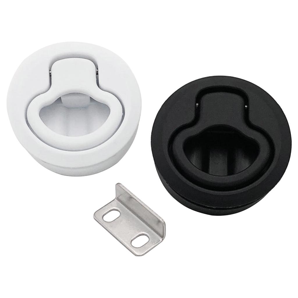 Round Flush Pull Slam for Latch for RV Boat Tralier Marine Deck for Hatch Locker