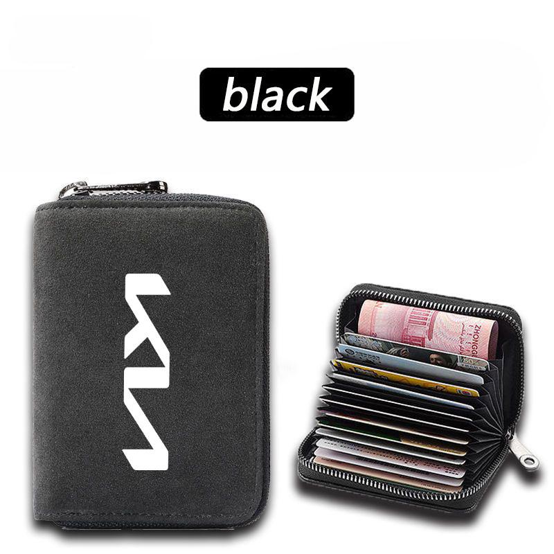 THCR5 Car Cards Holders Bank Credit ID Card Holder Wallets For KIA KN K3 K5 Sportage Rio Sorento Picanto Ceed RIO 2 3 4 Accessories