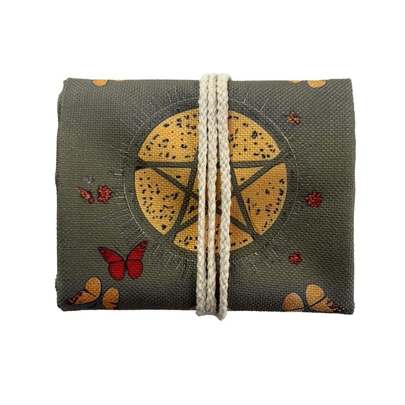 Linen Cloth Tarot Deck Holder Organizer Table Cloth Divination Bag Storage Pouch For Travel Carrying And Safekeeping
