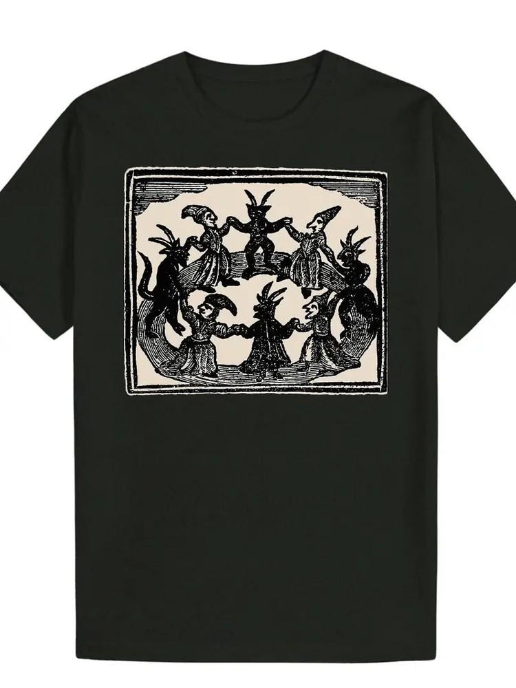 

funny Men Short Sleeve Graphic Fashion vintage print summer black T-shirt Collec Unisex T-Shirt XL