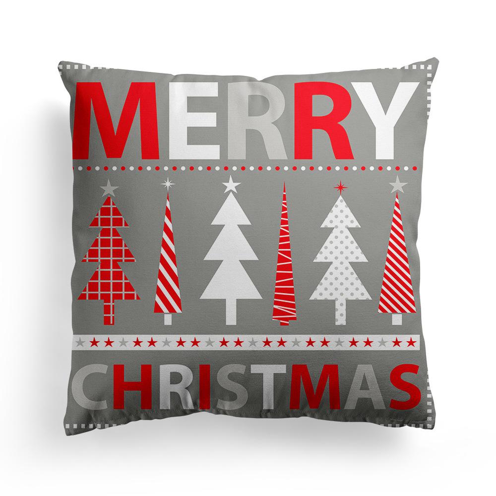 New Christmas Pillowcase Christmas Tree Holiday Sofa Pillow Cushion Cover