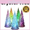 Färgglad Akryl Julgran LED Nattlampa Leksak Perfekt För Barn Julklappar
