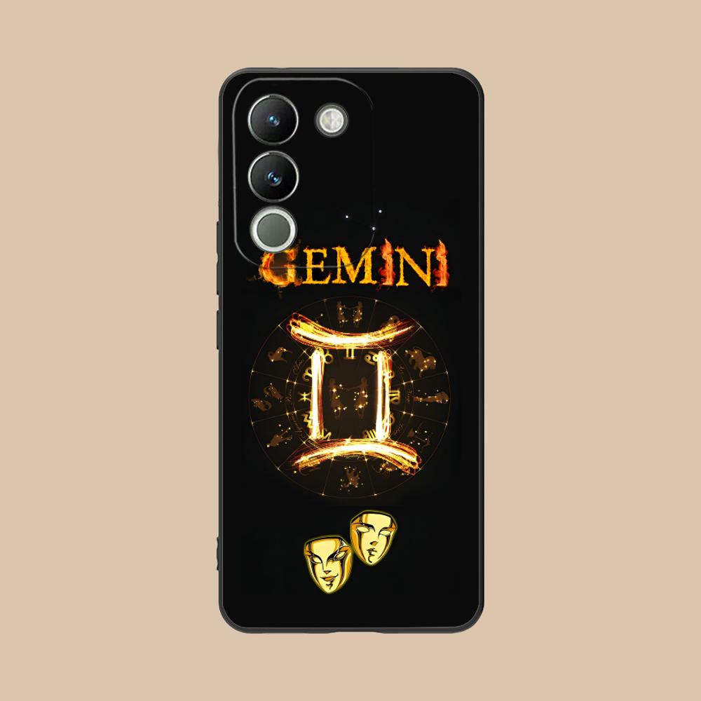 

Zodiac Sign Gemini Mobile Phone Case for VIVO V60 V50 V40 V30 V29 V27 V25 V23 Pro Lite 5G Colorful Printing Cover Cover Pretty vivo V23e