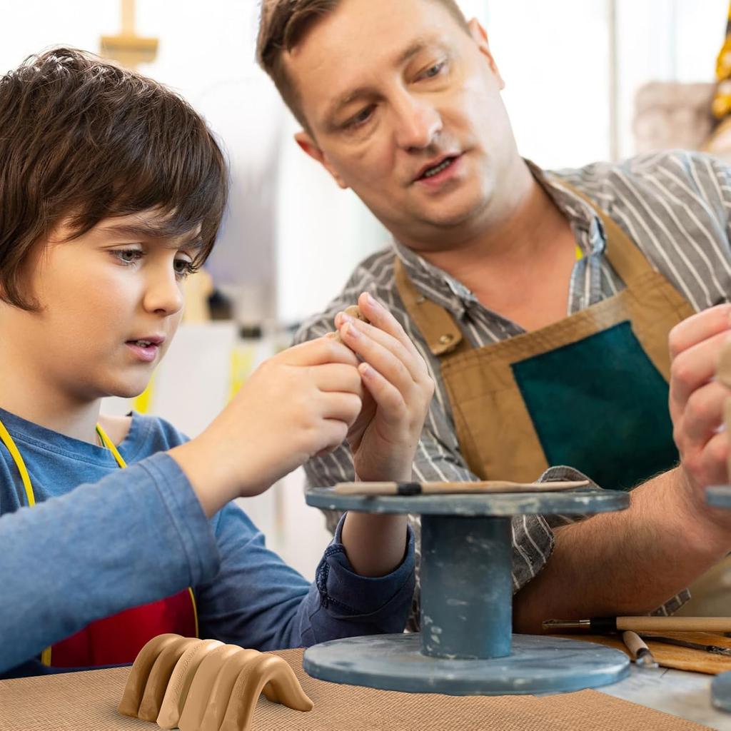 Clay Mat 5 Pack Non Skid Mat Nonstick Heat-Resistant Polymer Clay Craft Mat for DIY Crafts Projects, Clay Pottery, Bake Clay Tool Oven, 11.8 x 7.9