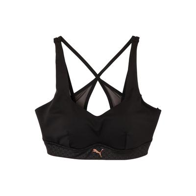 Aop Bra Solid Color Casual Cross Back Sports Bra Women Underwear Black 525139-01