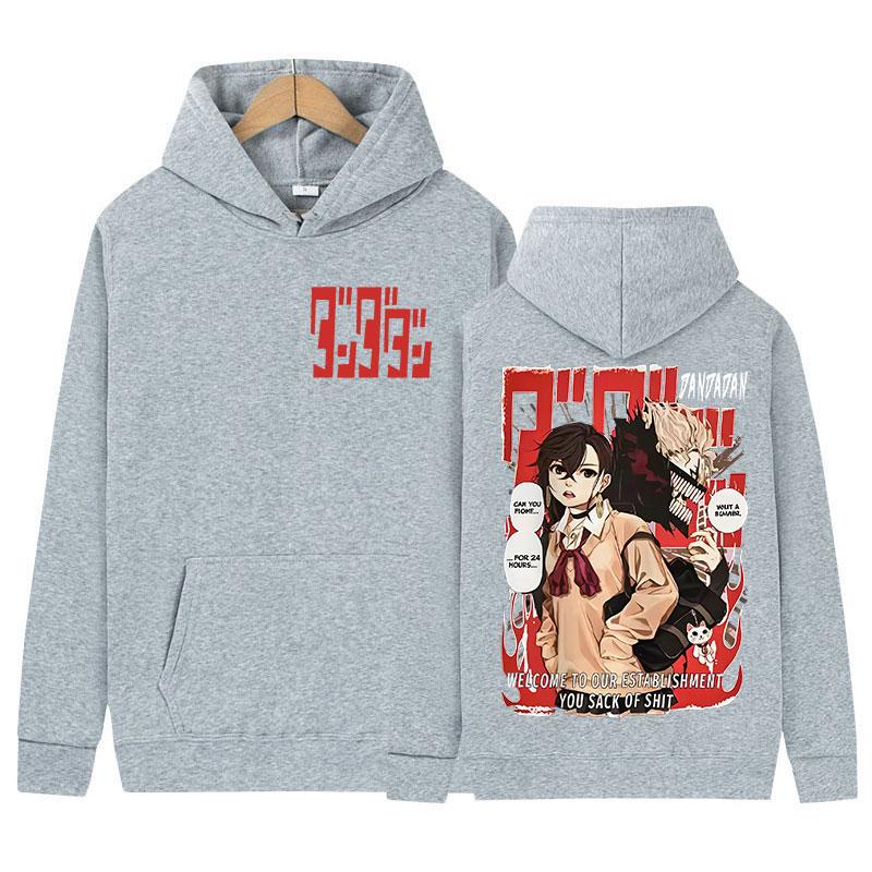 Japanese Anime Dandadan Okarun Graphic Hoody Men Women Casual Oversized Pullover Sweatshirt Fashion Harajuku Long Sleeve Hoodies